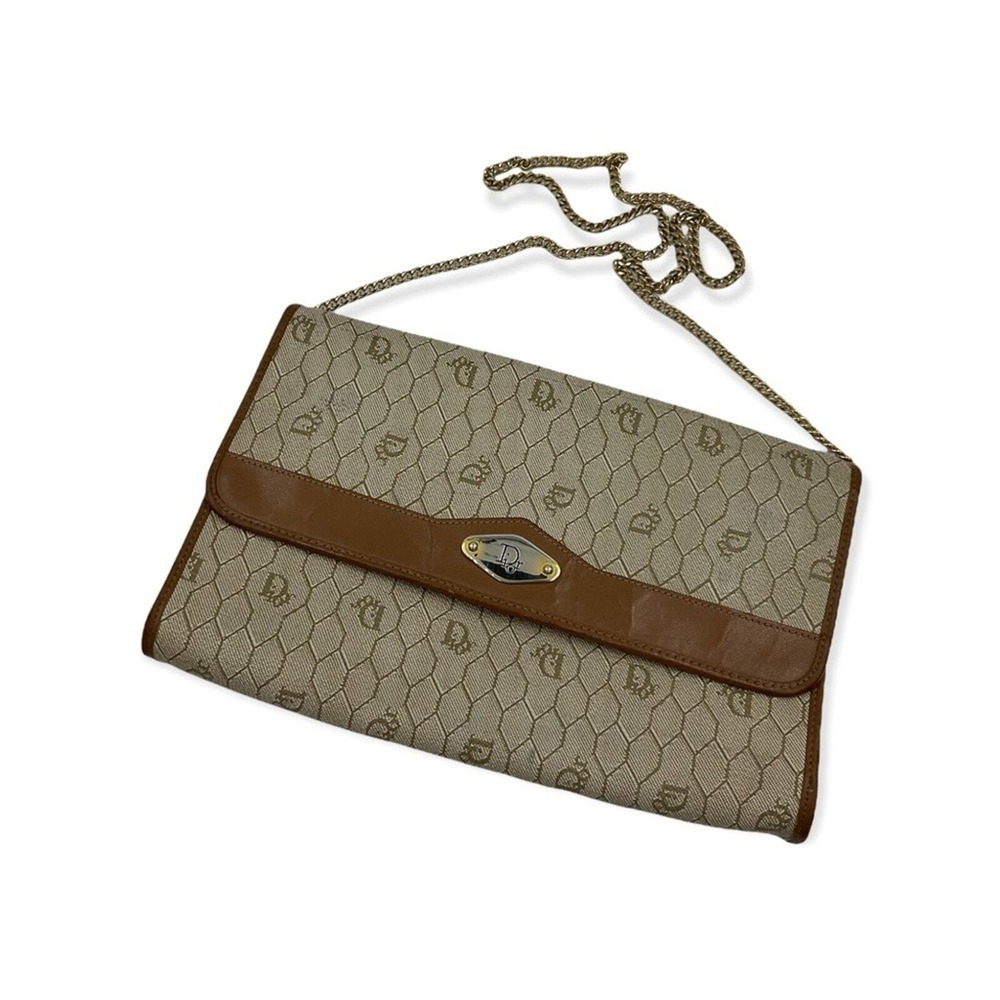 Vintage‎ Dior honeycomb clutch with chain - Picture 3 of 14